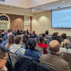 Lars Peter Riishojgaard gives the Introduction to the Climate Resilience Network