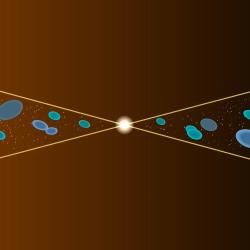 An illustration showing Parker Solar Probe's trajectory crossing the heliospheric current sheet