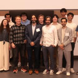 Mentors and student founders from the UMD Mokhtarzada Hatchery program gather for a group photo