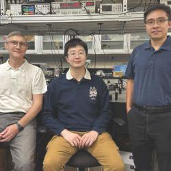 Prof. Victor Yakovenko, Dr. Ti Xie, and Prof. Cheng Gong