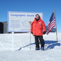 Gregory Sullivan at the South Pole