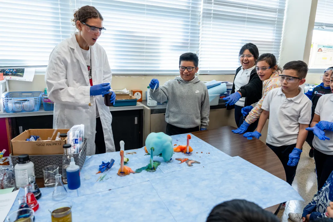 Langley Park Elementary students demo